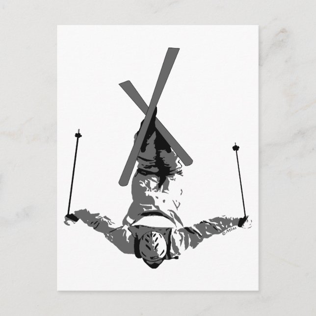 Postal Esquí de estilo libre (Anverso)