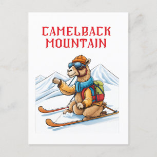 Postal Esquí de la montaña Camelback