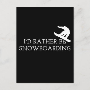 Postal Esquí de nieve - Preferiría estar esquiando