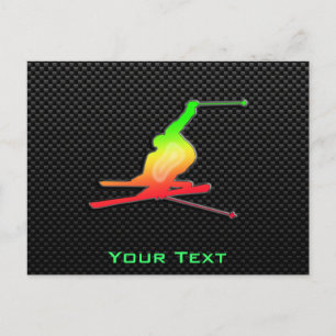 Postal Esquí de nieve suave