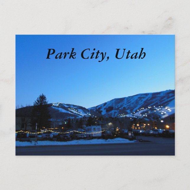 Postal Esquí de Park City Utah (Anverso)