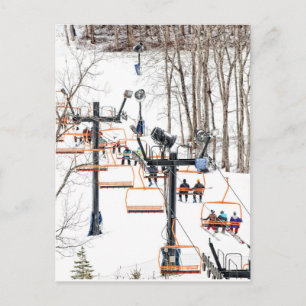 Postal Esquí deportivo de invierno