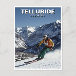 Postal Esquí en Telluride Colorado