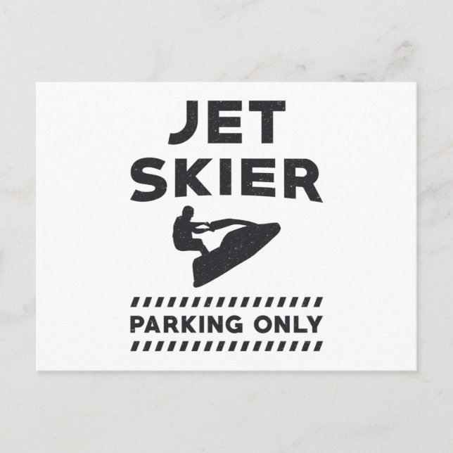 Postal Esquí Jet Ski Jet Skier Sólo Agua (Anverso)