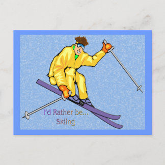 Postal Esquiador