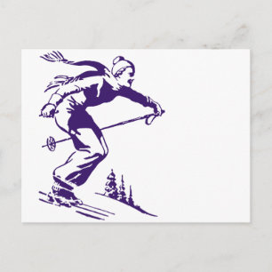 Postal Esquiador