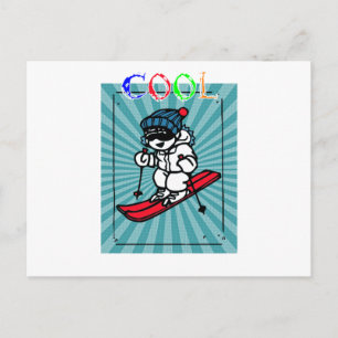 Postal Esquiador genial vintage   esquí   diseños de esqu