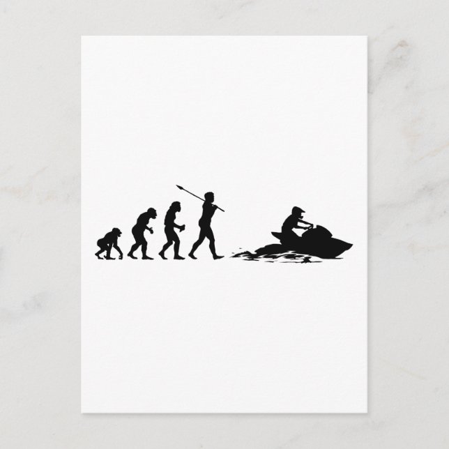 Postal Esquiador Jet (Anverso)