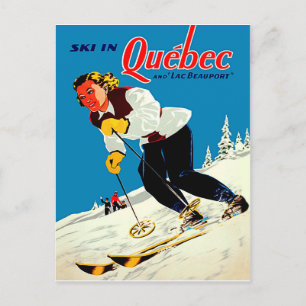 Postal Esquiar en Quebec
