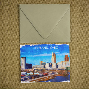 Postal Esquina acuática de Cleveland Ohio