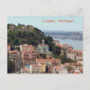 Postal Esquina acuática de Lisboa Portugal