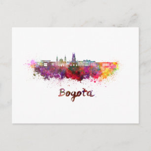 Postal Esquina bogota v2 en acuarela