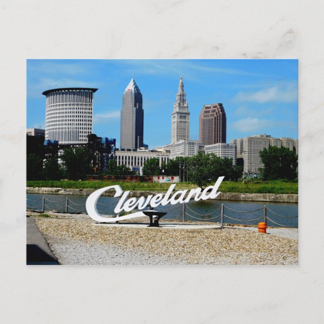 Postal Esquina Clásica del Río Cleveland (Anverso)