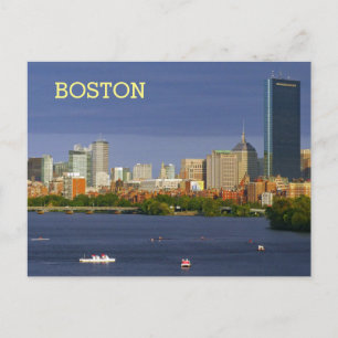 Postal Esquina de Boston y río Carlos