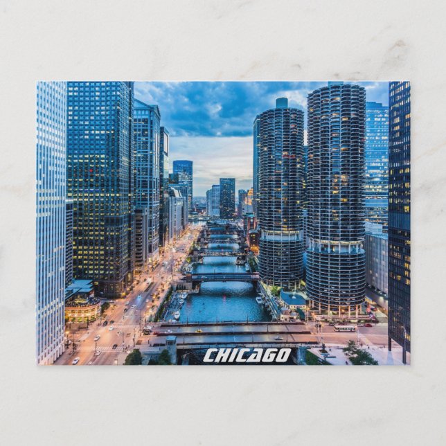 Postal Esquina de Chicago (Anverso)