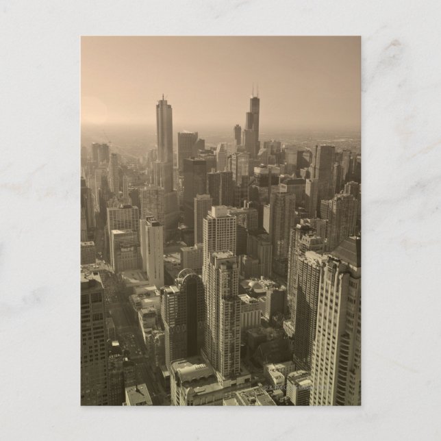 Postal Esquina de Chicago, John Hancock Center Skydeck (Anverso)