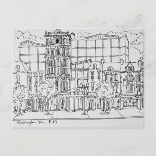 Postal Esquina de F y 9ª Calle   Washington DC, EE.UU.