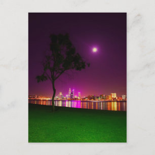 Postal Esquina de las luces de la ciudad de Perth Sur For