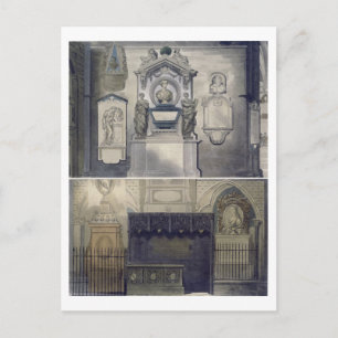 Postal Esquina de los poetas, plato F de 'Westminster Abb