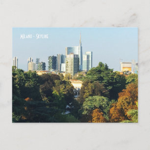 Postal Esquina de Milán desde la terraza Triennale - Ital