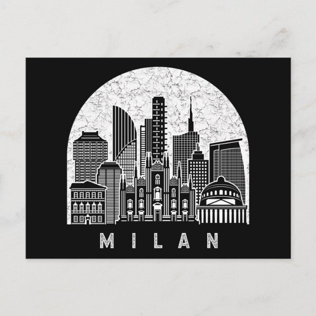 Postal Esquina de Milan Italia (Anverso)