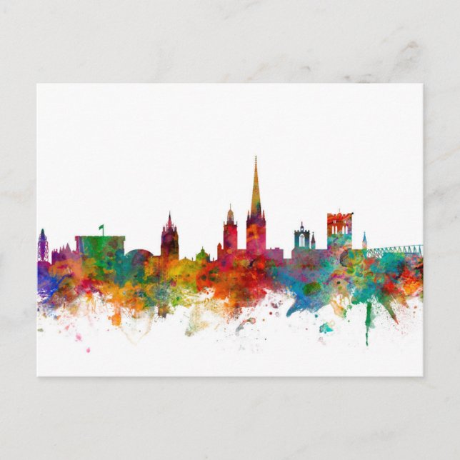 Postal Esquina de Norwich England (Anverso)