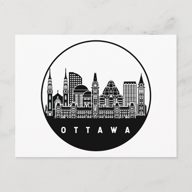 Postal Esquina de Ottawa Canada (Anverso)