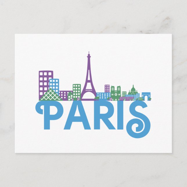 Postal Esquina de París (Anverso)