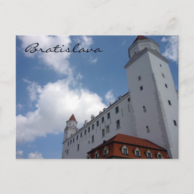 Postal esquina del castillo de bratislava (Anverso)