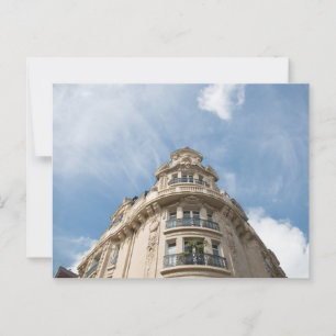 Postal Esquina del edificio Haussmann, París