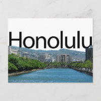 Esquina honolulu con Honolulu en el cielo