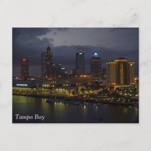 Postal Esquina nocturna de Tampa Bay