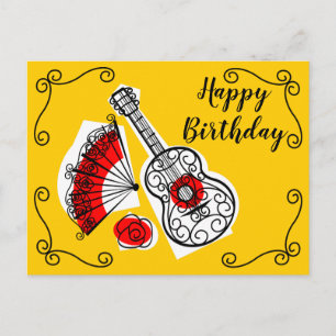 Postal Esquinas de recuerdos españoles Cumpleaños paisaje