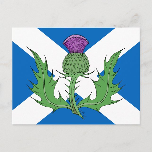 Postal Esquisto y Saltire (Anverso)