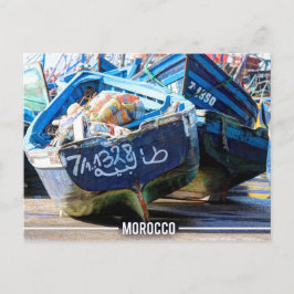 Postal Essaouira - Barcos árabes, Marruecos