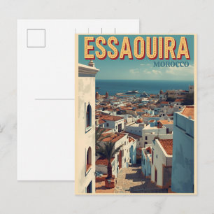 Postal ESSAOUIRA ciudad medina vintage Marruecos viaje