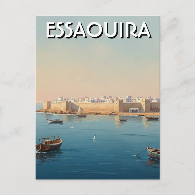 Postal Essaouira Marruecos Viajes (Anverso)