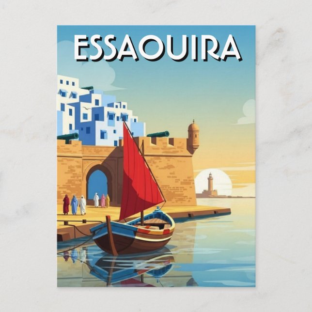 Postal Essaouira Marruecos Viajes (Anverso)