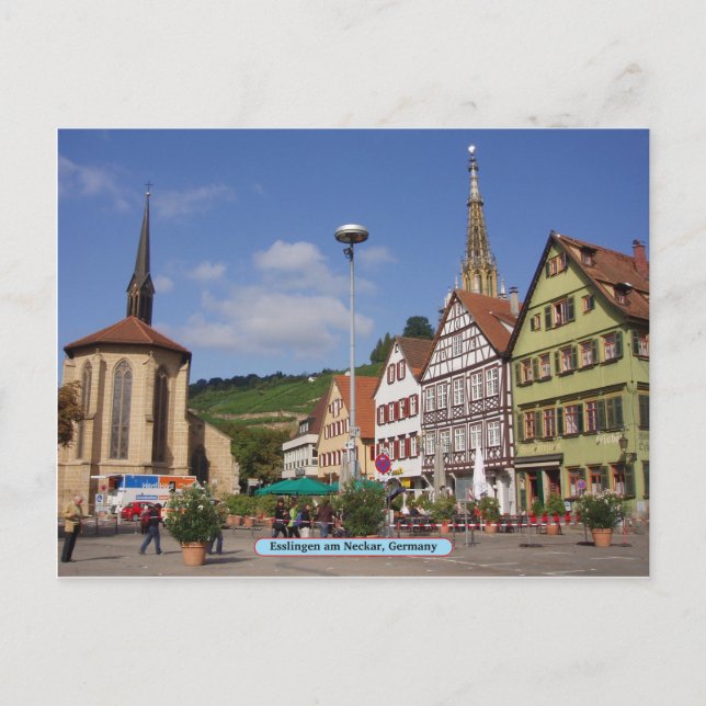 Postal Esslingen am Neckar, Alemania (Anverso)