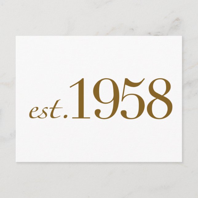 Postal Est. 1958 (Anverso)