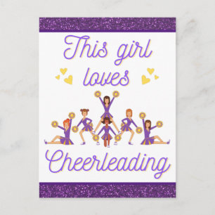 Postal Esta Chica Ama el Cheerleading