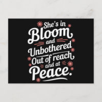 Está en flor y sin molestia fuera de alcance y a