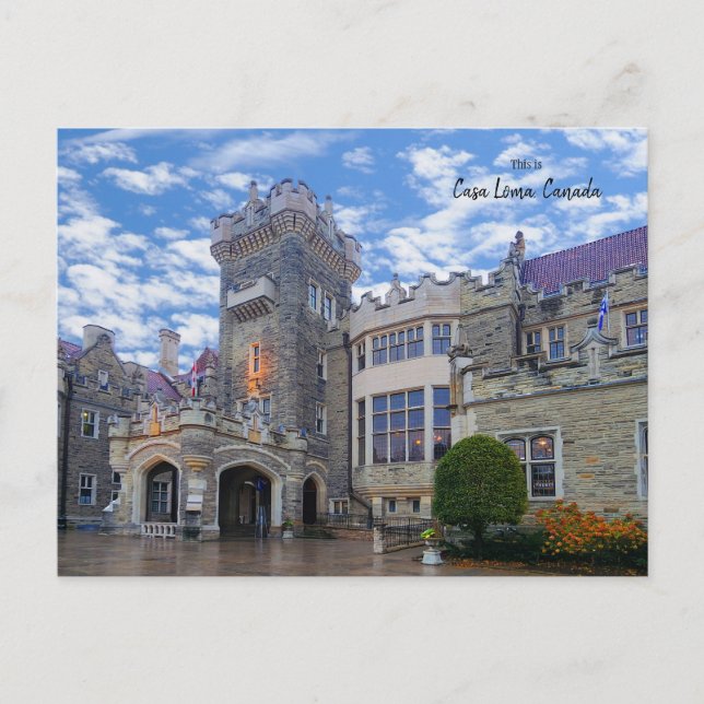 Postal Esta es Casa Loma , Toronto, Canadá (Anverso)