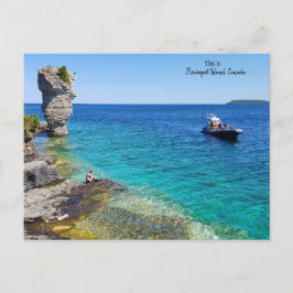 Postal Esta es Flowerpot Island, Canada Postcard