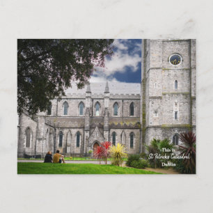 Postal Esta es la Catedral de San Patricio Dublín-Irlanda