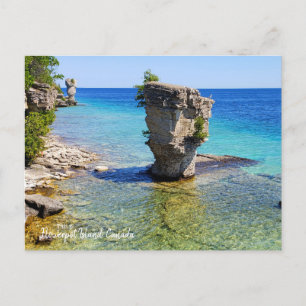 Postal Esta es la isla Flowerpot, Canadá