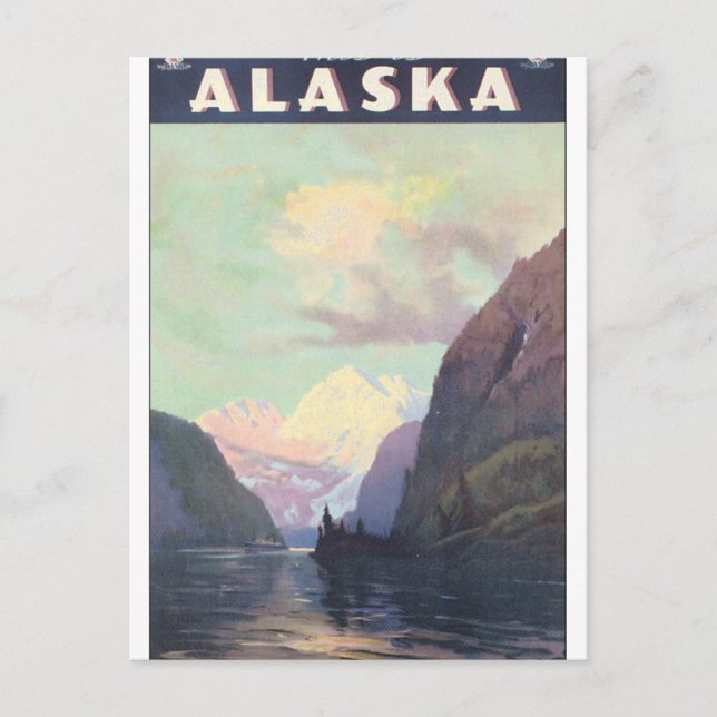 Postal Esta es la obra de Poster de Viajes de Alaska (Anverso)