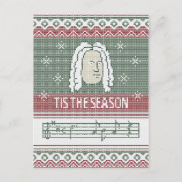 Postal Esta es la temporada Handel Messiah faux de punto