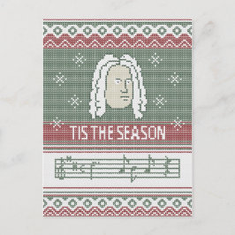 Postal Esta es la temporada Handel Messiah faux de punto