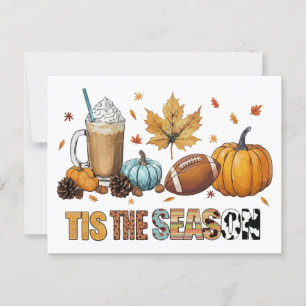 Postal Esta es la temporada Herbstzeit mit Football und K